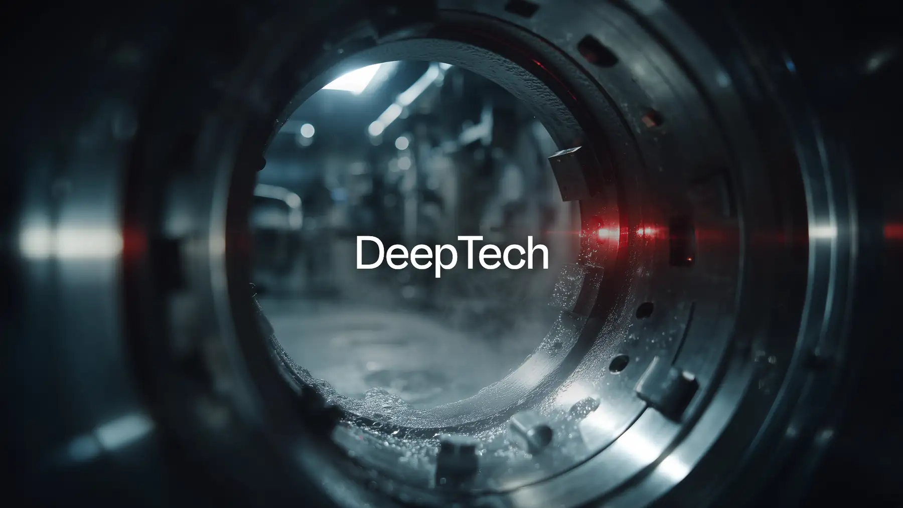 DeepTech: looking into a vacuum chamber, laser light across machined steel