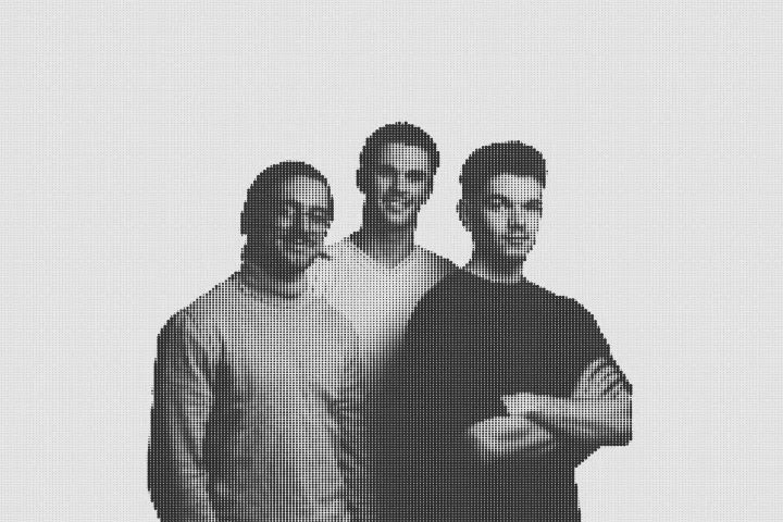 Jules, Nathan and Corentin, the Junca team